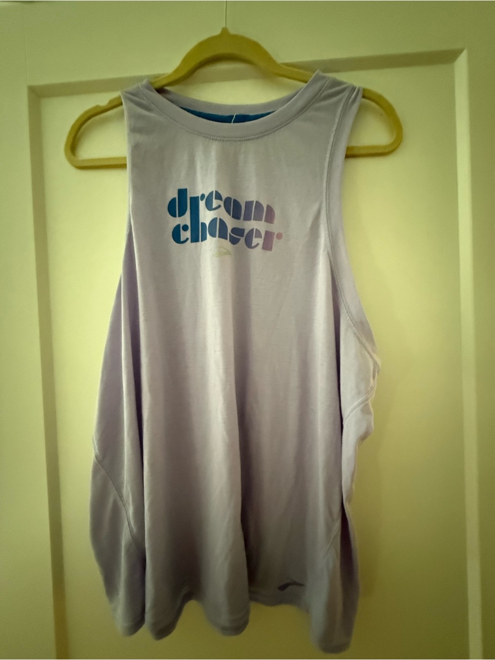 Brooks Lilac Muscle Tank with Dream Chaser Graphic